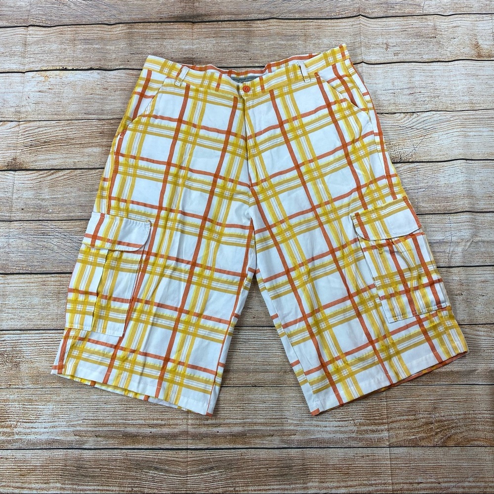 Beyond The Limit Plaid Shorts Men Size 38 Light Weight Shorts